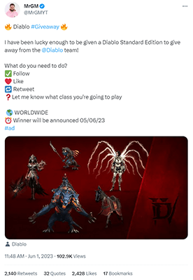 diablo giveaway