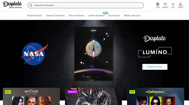 displate homepage