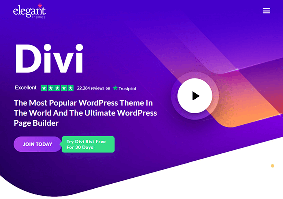 divi builder homepage