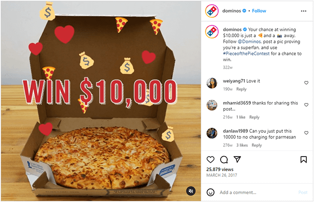 dominos photo contest