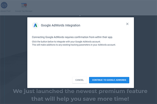 Easy AdWords Integration To Track ROI