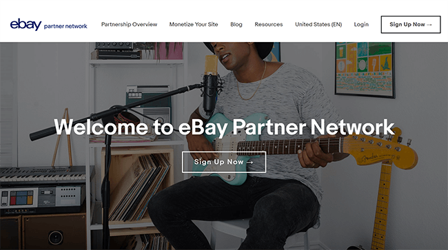 ebay Partner Network Homepage