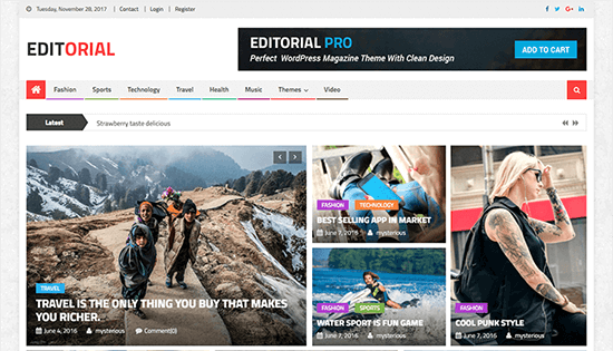 Editorial Theme