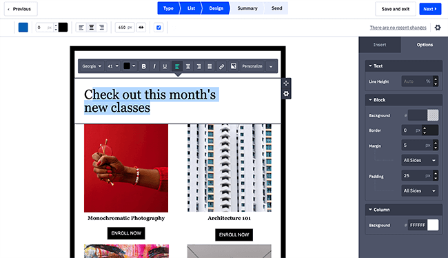 email editor activecampaign