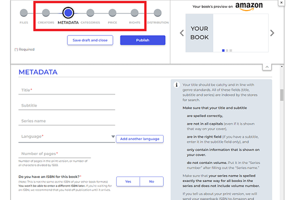 fill out meta descriptions and other details