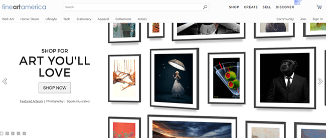 fine art america homepage