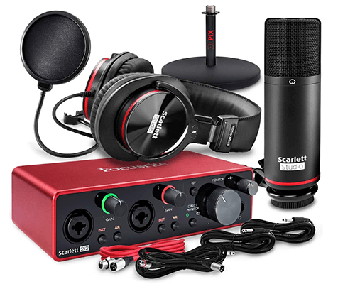 focusrite scarlett 2i2 studio package