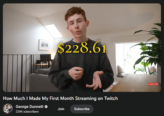 george dunnett twitch earnings