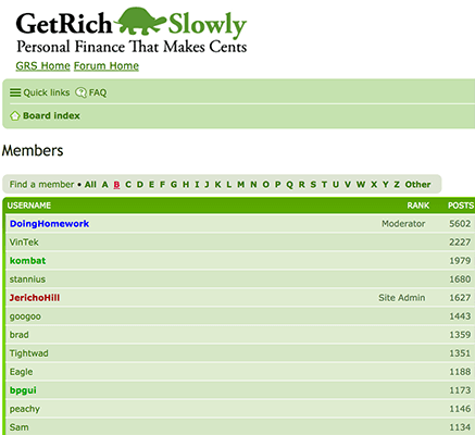 Get Rich Slowly Forum