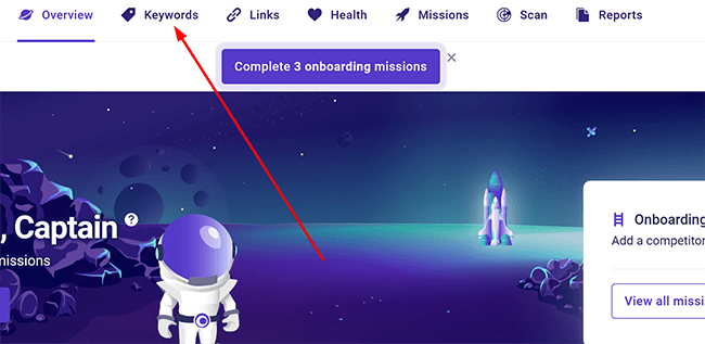 Getting Started - Keywords