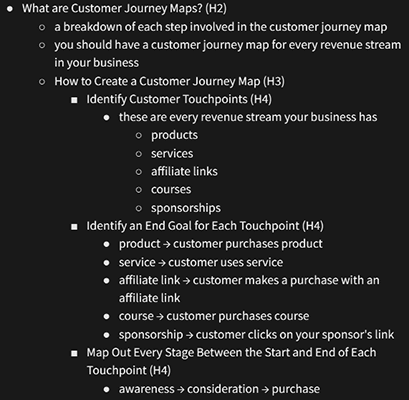 google docs outline research