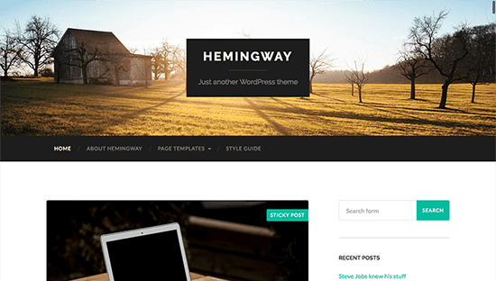 Hemingway Theme