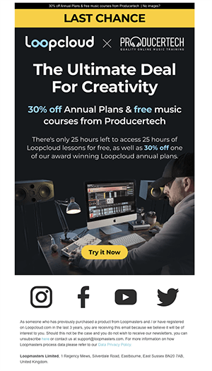 html vs text loopmasters