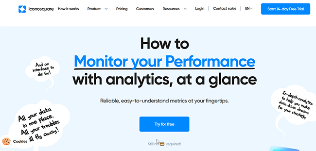 Iconosquare Analytics Homepage