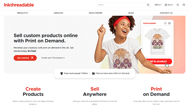 Inkthreadable Homepage