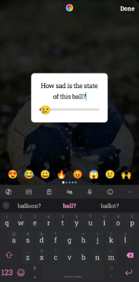 instagram emoji slider sticker