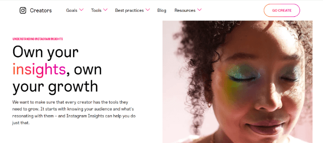 Instagram Insights Homepage