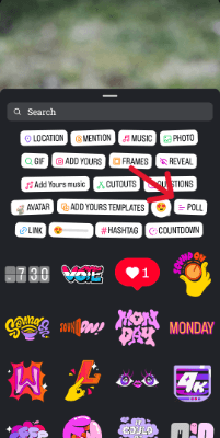 instagram poll sticker