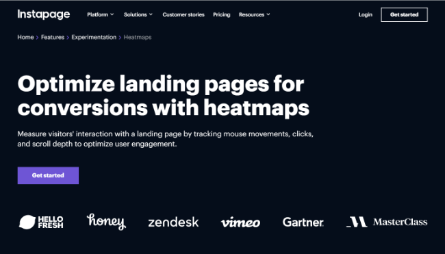 instapage heatmap software