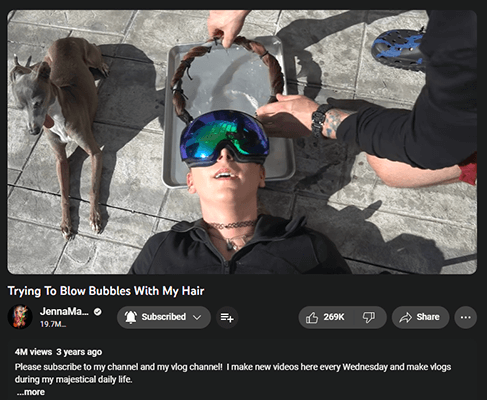 jenna marbles youtube video