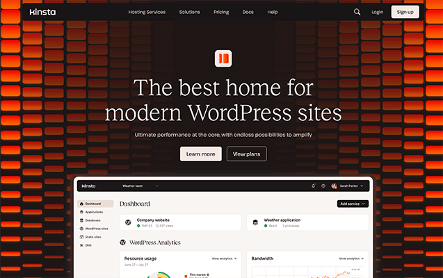 Kinsta Homepage