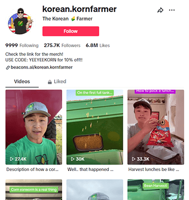 korean kornfarmer tiktok