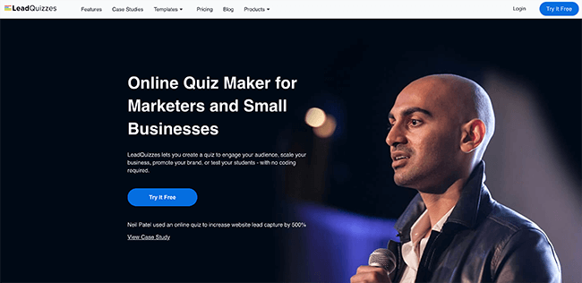 LeadQuizzes Homepage