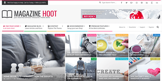 Magazine Hoot Theme