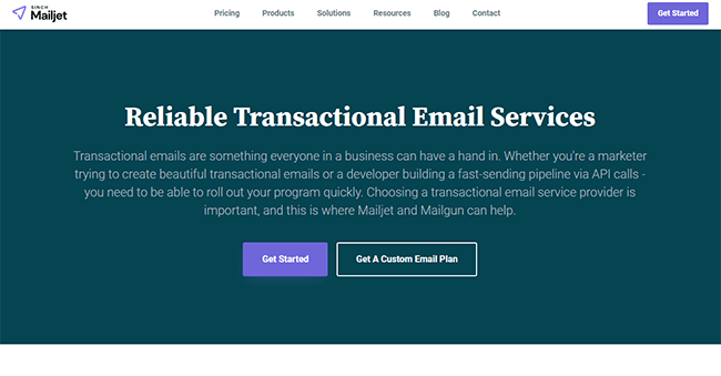 Mailjet Transactional Email