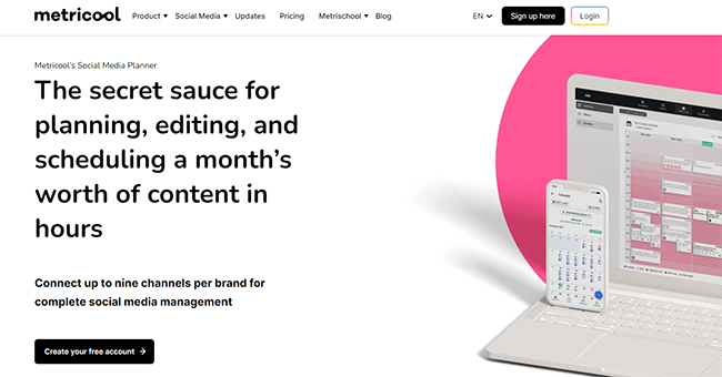 Metricool Calender Tool