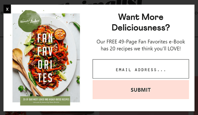 minimalist baker call to action