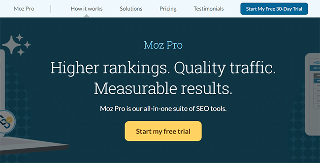 Moz Pro Homepage