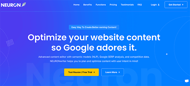 neuronwriter homepage