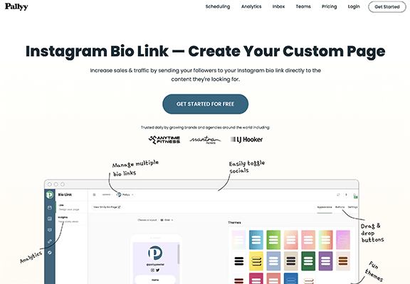 Pallyy Homepage - Bio Link