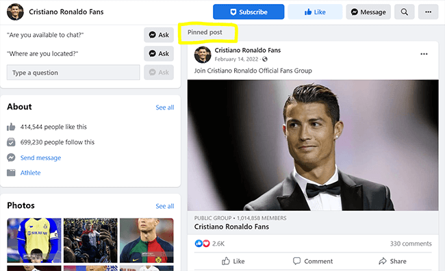 pin your most important posts