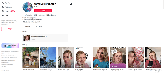 post social media content famous streamer