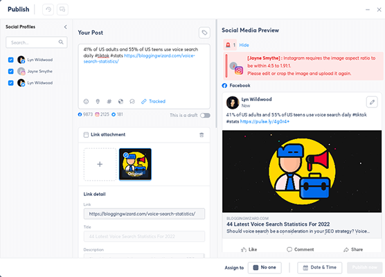 Publishing - create new post