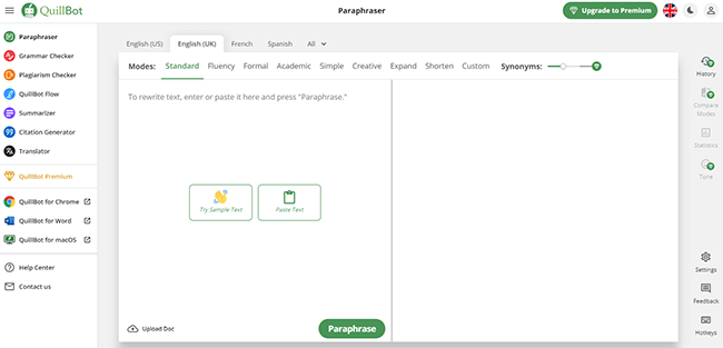 Quillbot Writing Assistant