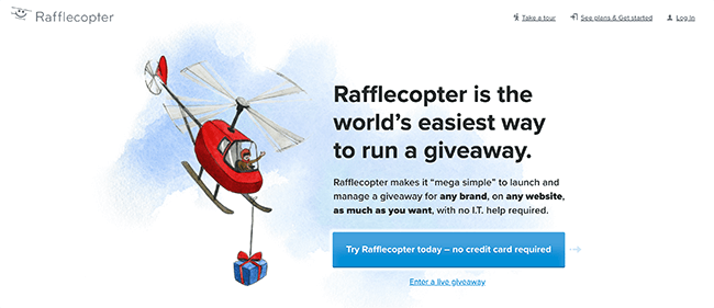 Rafflecopter Homepage