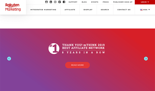 Rakuten Marketing Homepage