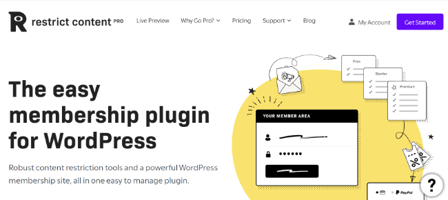 Restrict Content Homepage