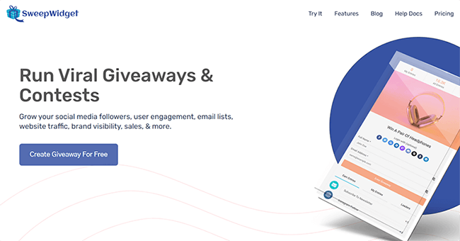 run a social media contest