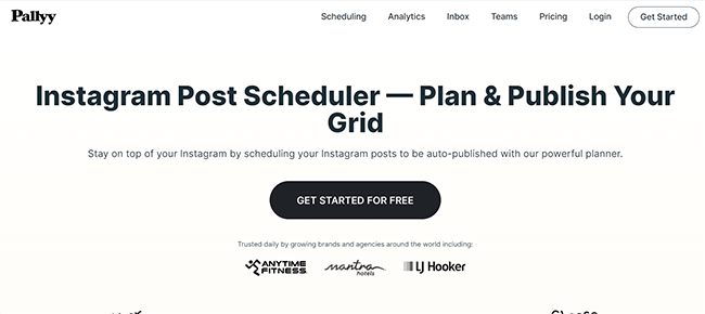 Scheduling tool - Pallyy