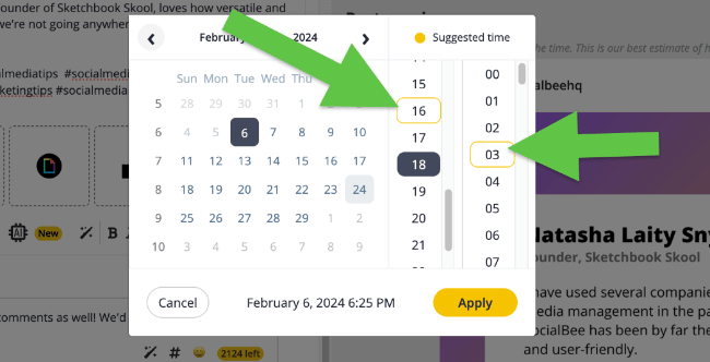 scheduling tools like socialbee