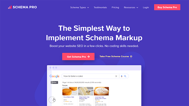 Schema Pro Homepage