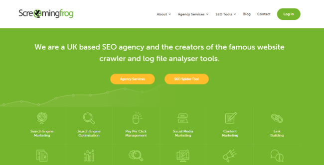 Screamingfrog Homepage
