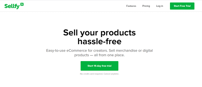 sell digital products with sellfy