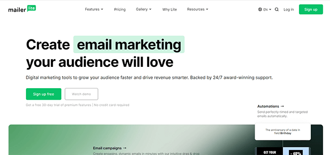 set up a paid newsletter mailerlite