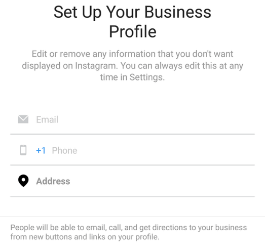Set Up Your Business Profile