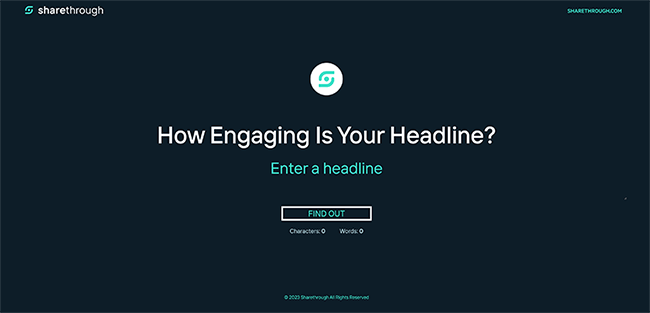 sharethrough headline analyzer